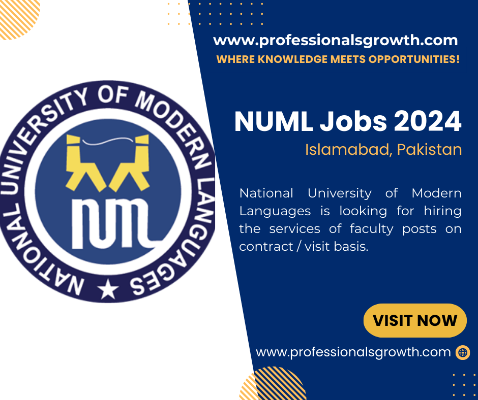 National University of Modern Languages, Rawalpindi Branch (NUML Jobs) – JOBS 2024